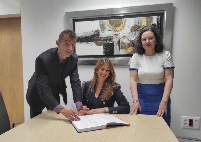 Toma de posesión del refuerzo con una jueza en el Juzgado de lo Penal número 6 de Córdoba.