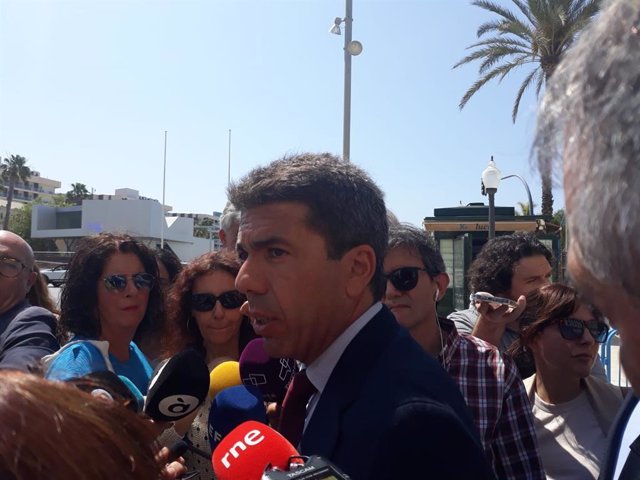 Imatge del candidat del PPCV a la Presidència de la Generalitat, Carlos Mazón.