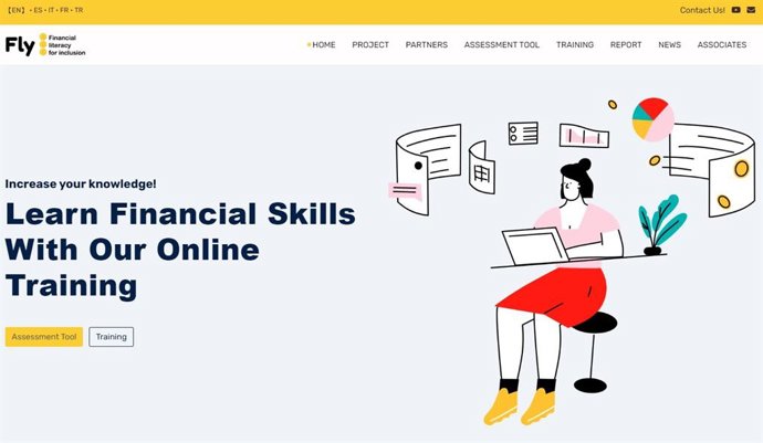 El proyecto internacional Erasmus+ de alfabetización financiera FLY (Financial Literacy for Inclusion - Educación Financiera para la Inclusión), cofinanciado por la Unión Europea y gestionado a través de la UMA.