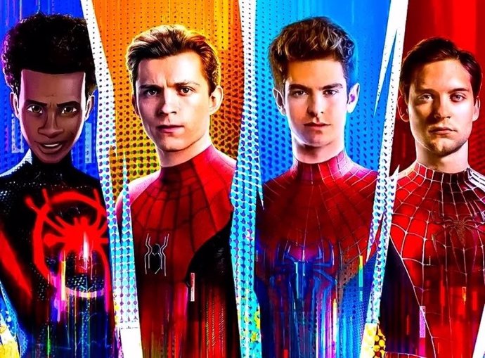 Tobey Maguire, Andrew Gafield y Tom Holland en el tráiler de Spider-Man: Cruzando el Multiverso