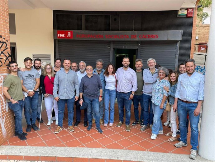 Agrupación Local del PSOE tras la reunión de la Ejecutiva después de las elecciones del 28 M