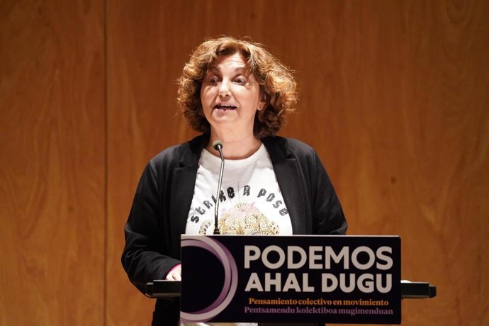 Archivo - La coordinadora autonómica de Podemos Euskadi y diputada de Unidas Podemos en el Congreso por Gipuzkoa, Pilar Garrido