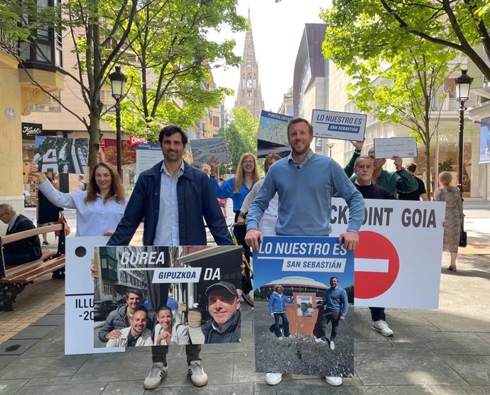 Los candidatos del PP Mikel Lezama y Borja Corominas