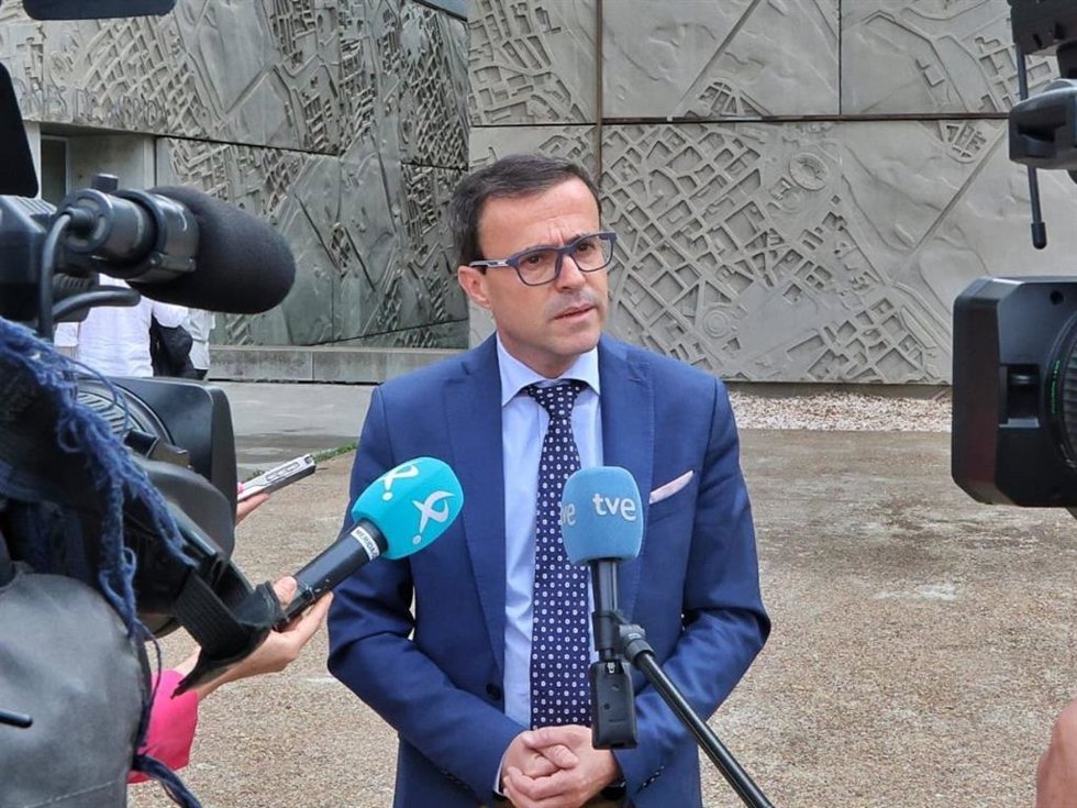 El presidente de la Diputación de Badajoz, Miguel Ángel Gallardo.