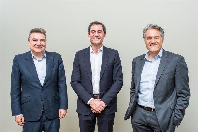 De izquierda a derecha: Germán Granda, Martín Tolcachir y Alberto Granados