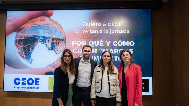 Celebración de la jornada “Por qué y cómo crear marcas de impacto”, organizado por Quiero, consultora y plataforma internacional de sostenibilidad, y Sustainable Brands Madrid, en colaboración con CEOE.