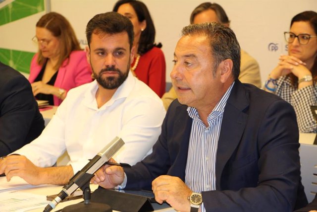 Ricardo Sánchez en la junta directiva provincial del PP