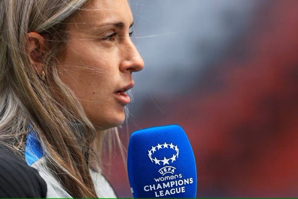 Alexia Putellas (Bara Femení) atiende a la prensa antes de la final de la Liga de Campeones 2023, en Eindhoven (Países Bajos)