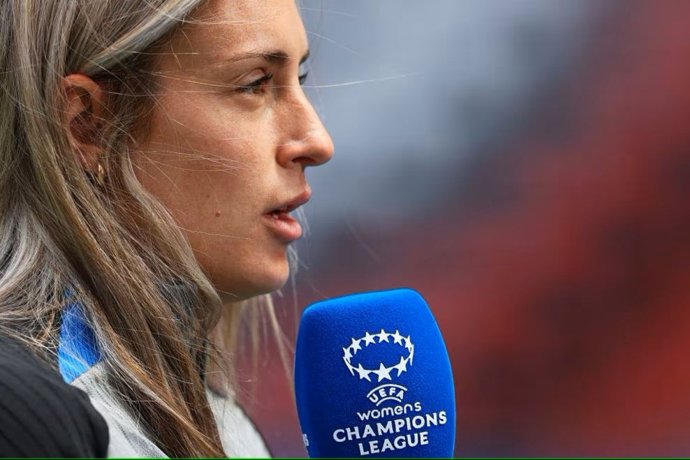Alexia Putellas (Bara Femení) atiende a la prensa antes de la final de la Liga de Campeones 2023, en Eindhoven (Países Bajos)