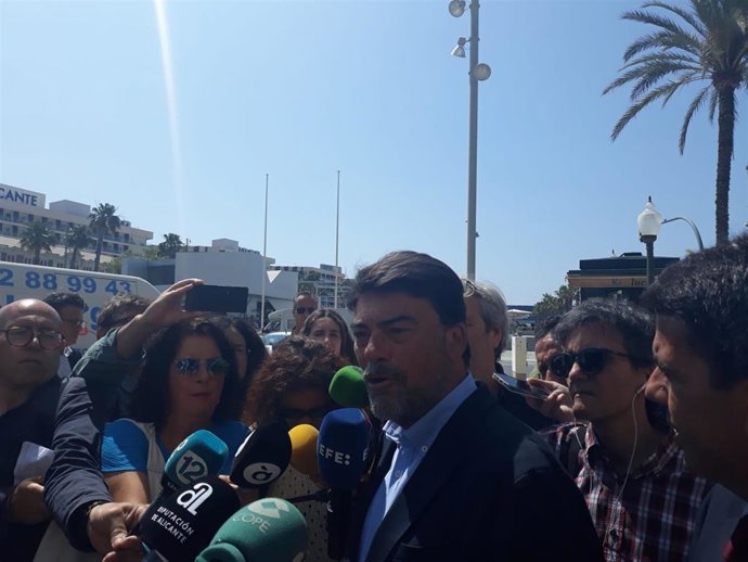 El alcalde de Alicante y candidato del PP a la reelección, Luis Barcala.