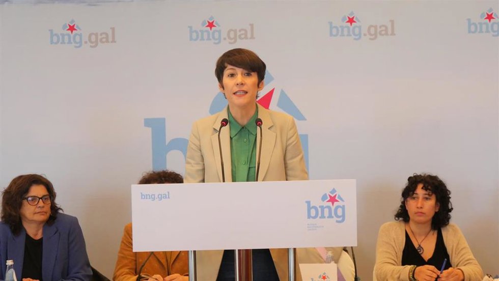 Archivo - La portavoz nacional del BNG, Ana Pontón, interviene ante el Consello Nacional.