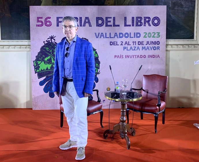 El escritor Santiago Posteguillo en la Feria del Libro de Valladolid, donde este viernes ofrecerá el Pregón de apertura.