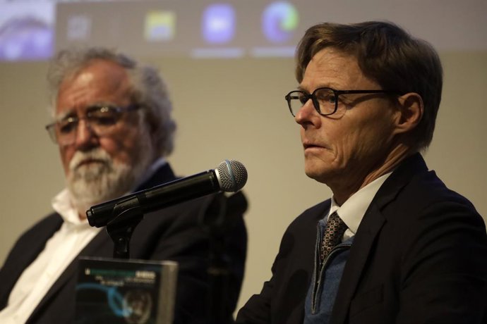 Archivo - January 16, 2023, Mexico City, Mexico: Undersecretary for Human Rights of the Ministry of the Interior, Alejandro Encinas, and Morris Tidball-Binz, UN special rapporteur on extrajudicial executions, at the ''Commemoration of the five years of 