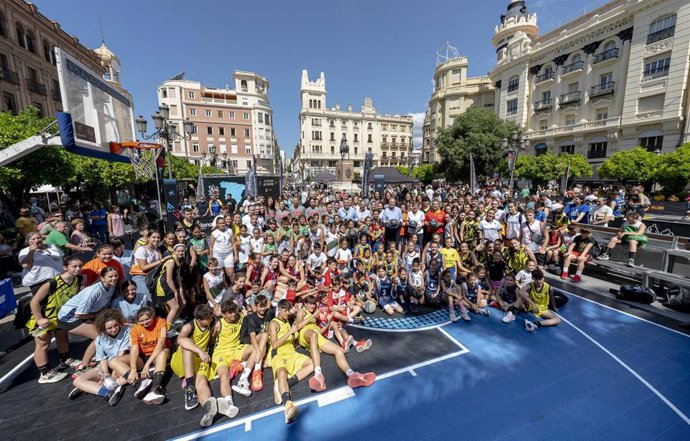 Casi 700 jugadores han protagonizado este sábado la segunda parada del Plaza 3x3 CaixaBank 2023.