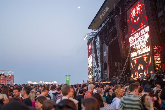 Asistentes a la 21 edición del Festival Primavera Sound de Barcelona