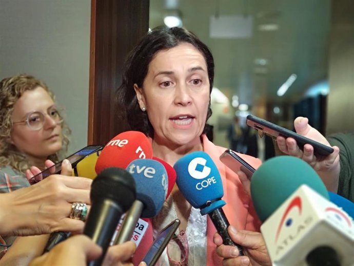 Archivo - La portavoz del PSOE en la Junta, Dolores Carcedo