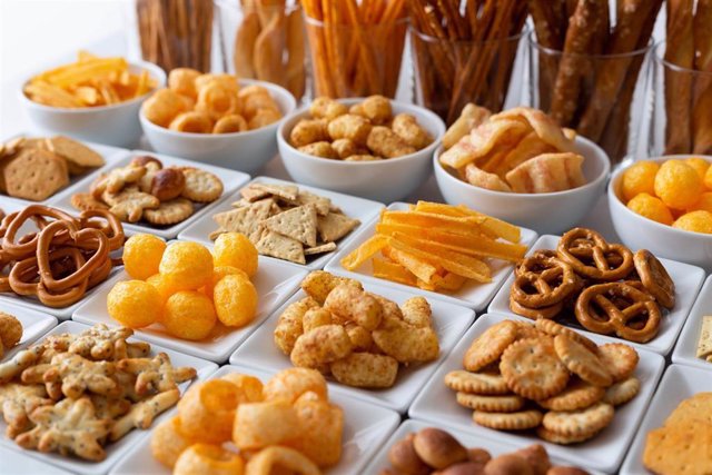 Archivo - Aperitivos y snacks.
