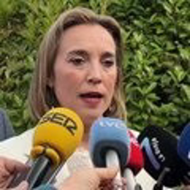 La secretaria general del Partido Popular, Cuca Gamarra, comparece en una rueda de prensa durante el seguimiento de la jornada electoral en la sede nacional del PP, a 28 de mayo de 2023, en Madrid (España). 