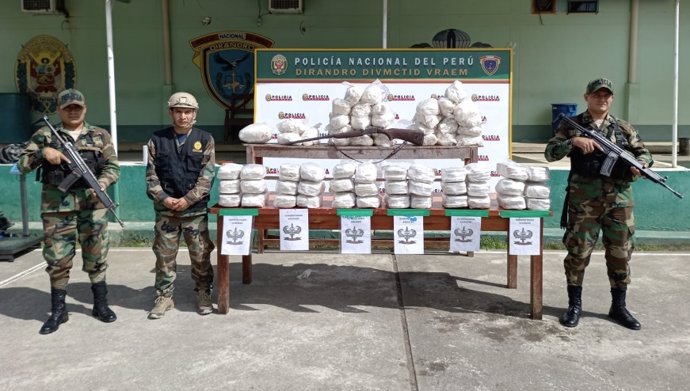 Cocaína incautada en Perú
