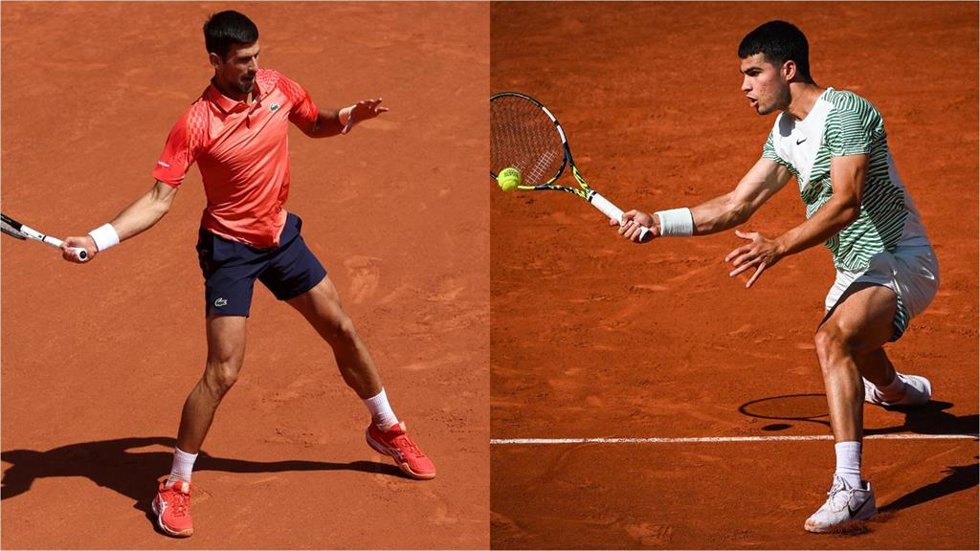 Novak Djokovic y Carlos Alcaraz