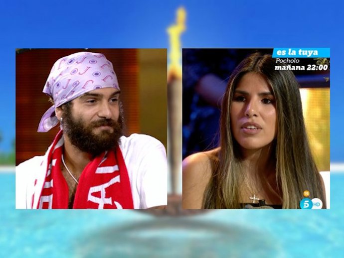 Manuel Cortés e Isa Pi durante 'Supervivientes: conexión Honduras'.