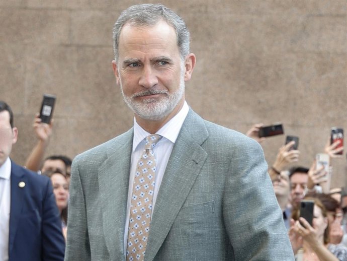 Don Felipe, a su llegada a Las Ventas