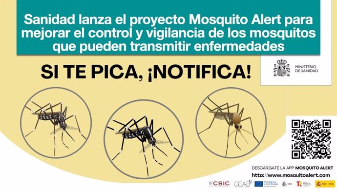 El Ministerio de Sanidad, a través del Centro de Coordinación de Alertas y Emergencias Sanitarias (CCAES), impulsa 'Mosquito Alert' como herramienta para mejorar el control y vigilancia de los mosquitos que pueden transmitir enfermedades.