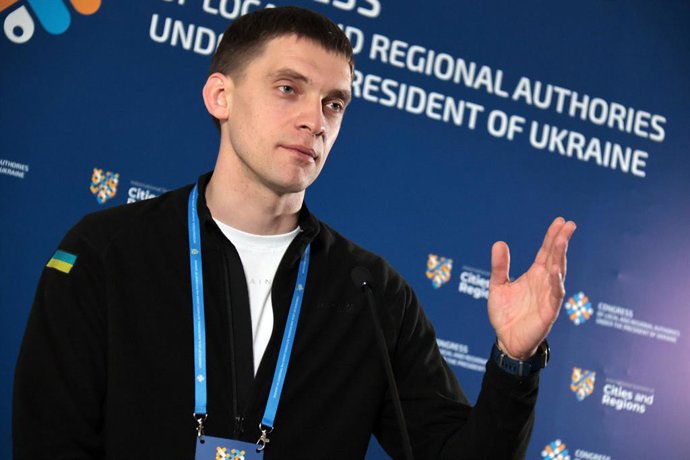 Archivo - April 20, 2023, Kyiv, Ukraine: Melitopol city head Ivan Fedorov attends the International Summit of Cities and Regions in Kyiv, capital of Ukraine.