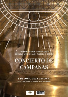 Cartel del concierto de campanas.