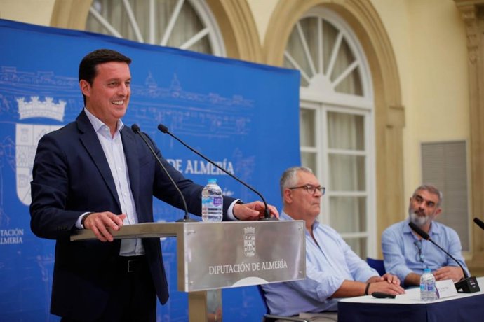 El presidente de la Diputación Provincial de Almería interviene en unas jornadas con motivo del Día del Medio Ambiente.