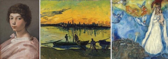 Obras que viajarán a China para la exposición conmemorativa de los 50 años de las relaciones diplomáticas entre el país asiático y España.