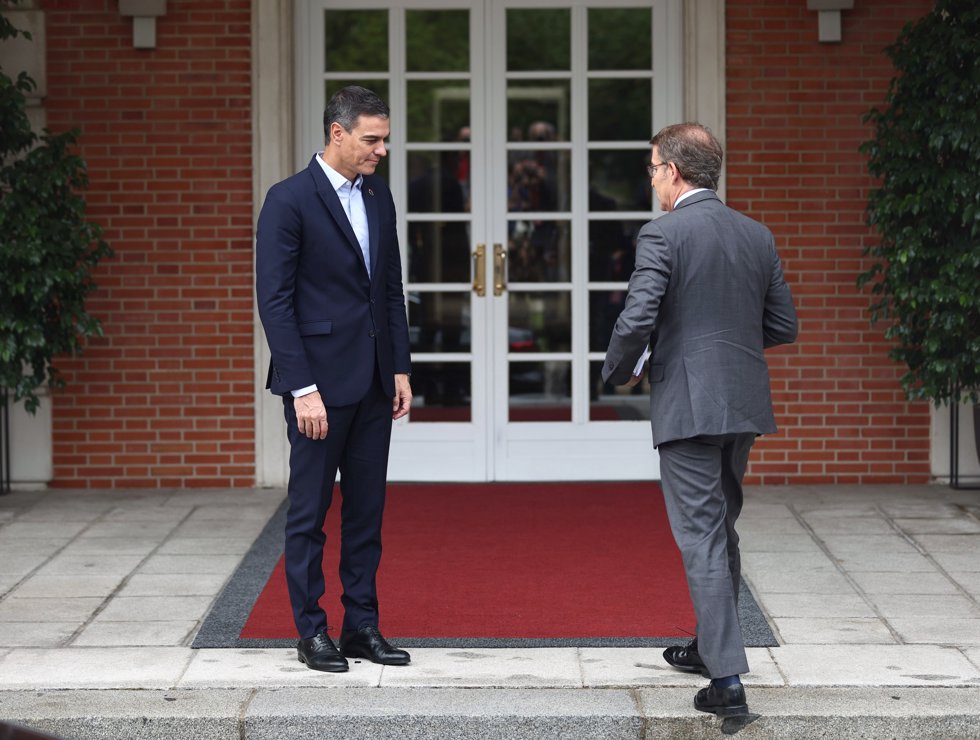 Pedro Sánchez y Alberto Núñez Feijóo