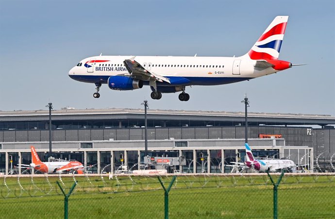 Archivo - Avión de British AIrways. 