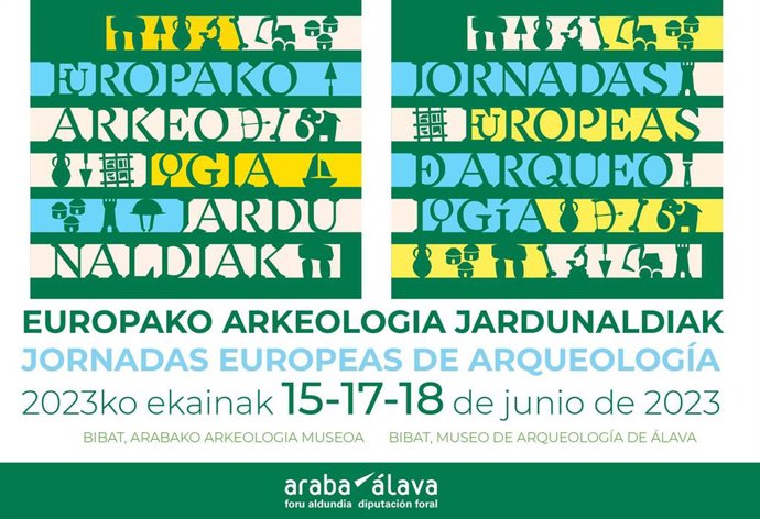 Cartel de las Jornadas Europeas de Arqueología en Álava