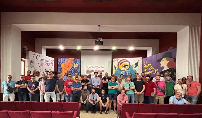 Asamblea de delegados del sector del metal en el Sindicato de Industria de CCOO de Córdoba.