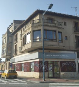 Locales de la antigua oficina de la Hacienda Foral en Tafalla
