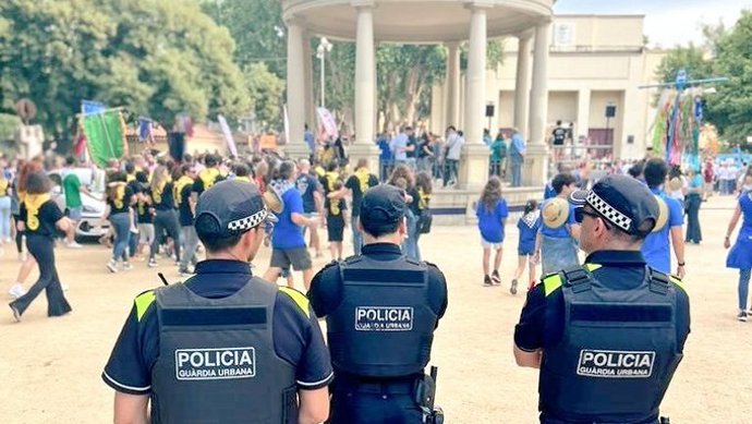 Tres policies de la Gurdia Urbana de Lleida