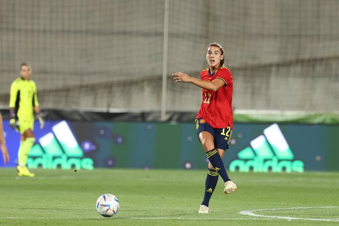 Archivo - Patricia Guijarro of Spain in action during the Women's World Cup qualification, Group B, played between Spain and Hungary at Ciudad del Futbol on September 02, 2022 in Las Rozas, Madrid, Spain.