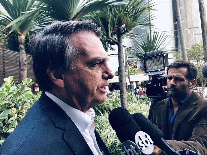 El expresidente de Brasil Jair Bolsonaro en Sao Paulo