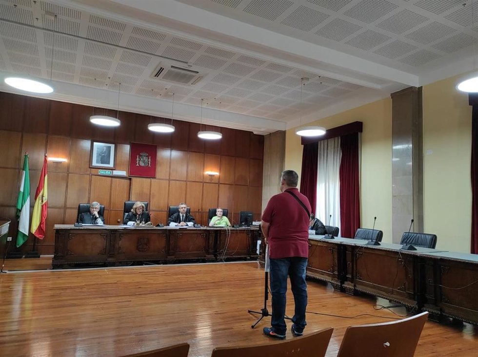 El acusado durante el juicio