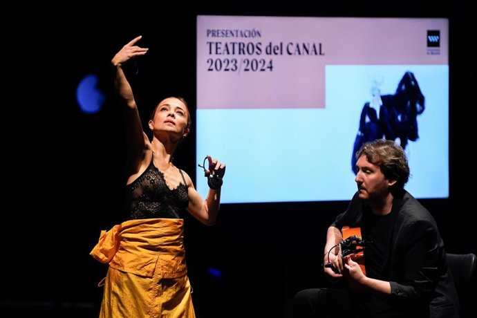 La bailarina Olga Pericet en la presentación de la nueva programación de Teatros del Canal
