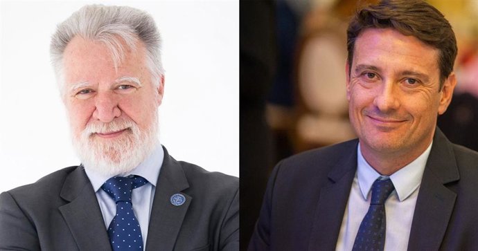 Luis Miguel Chapinal, decano COITT. Antonio Rodas, pdte. AEGITT.