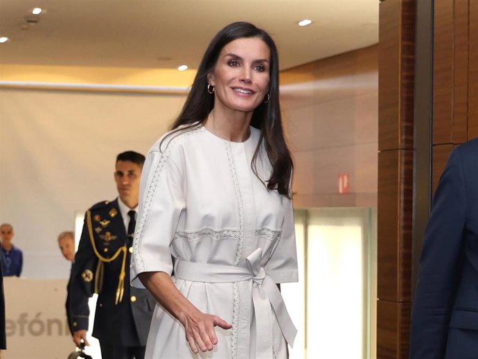 La Reina Letizia, a su llegada a la reunión del Patronato de FAD Juventud