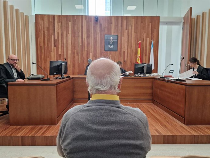 Imagen del condenado en el juicio.