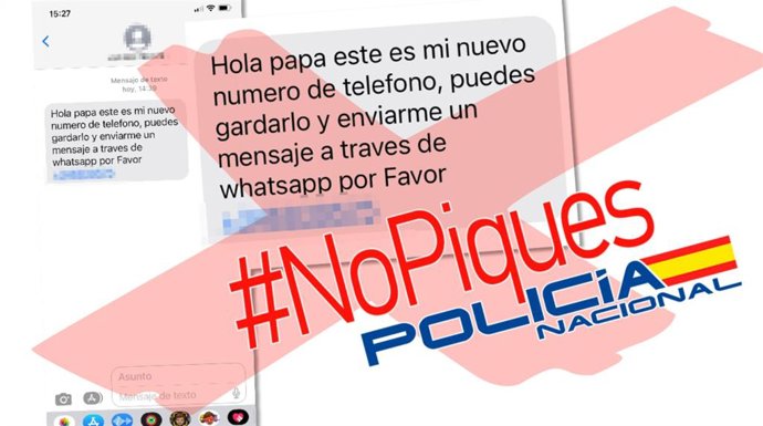 La Policía avisa de una estafa donde se hace creer a los padres que su hijo tiene problemas móviles y necesita dinero para arreglarlo