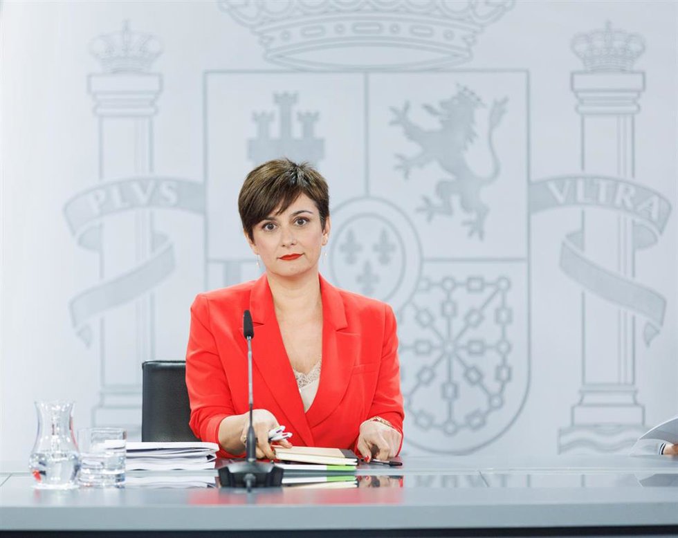 La ministra Portavoz y de Política Territorial, Isabel Rodríguez