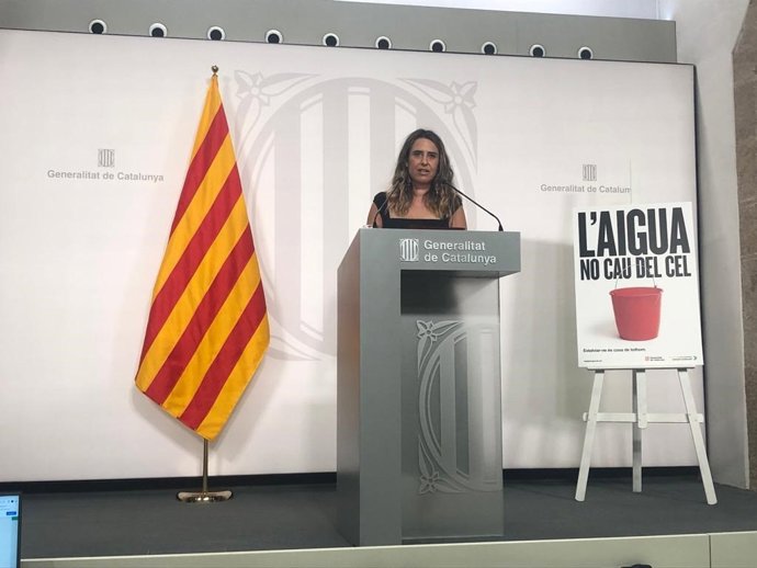 La portavoz del Govern, Patrícia Plaja, tras el Consell Executiu
