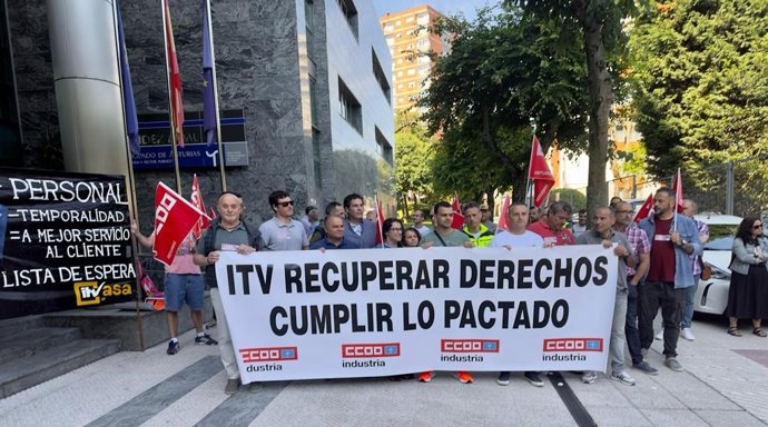 Concentración de trabajadores de Itvasa