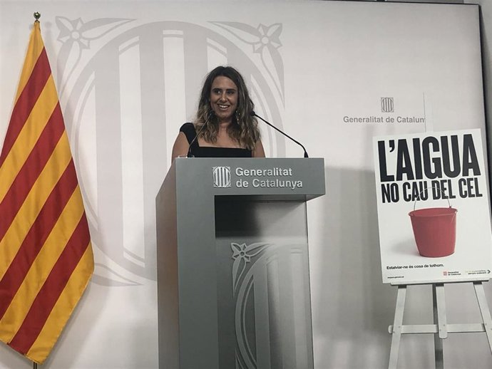 La portavoz del Govern, Patrícia Plaja, en rueda de prensa después del Consell Executiu