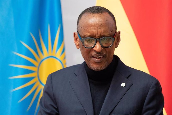 Archivo - El presidente de Ruanda, Paul Kagame